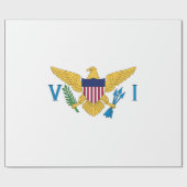 米国ヴァージン諸島国旗 ラッピングペーパー (フラット)