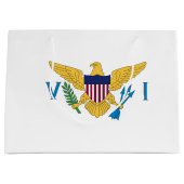 米国ヴァージン諸島国旗 ラージペーパーバッグ (正面)