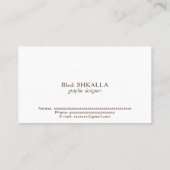 米国ヴァージン諸島国旗 名刺 (裏面)