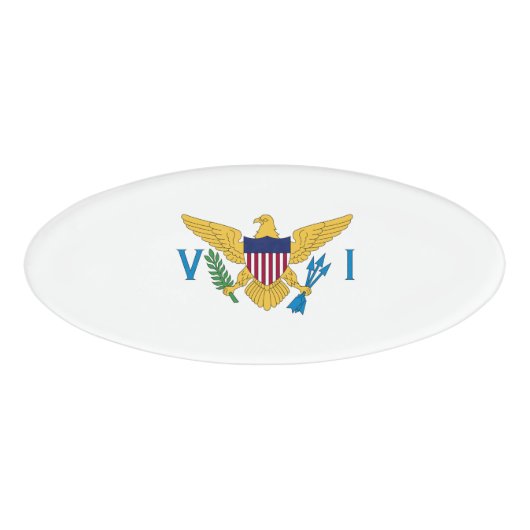 米国ヴァージン諸島国旗 名札 (正面)
