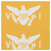 米国ヴァージン諸島国旗（大）マンゴー ファブリック (クローズアップ)