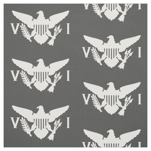 米国ヴァージン諸島国旗(大)灰色と白 ファブリック (見本)