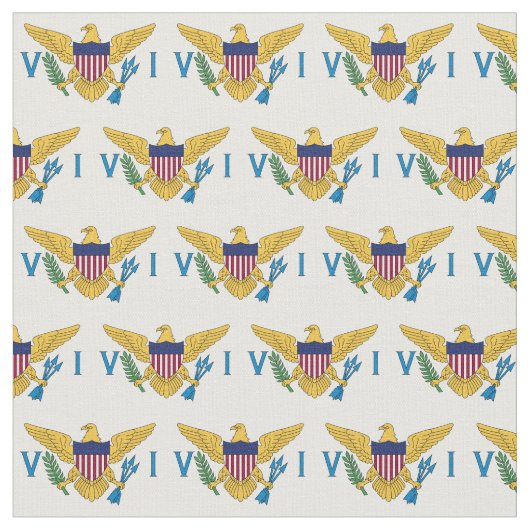 米国ヴァージン諸島国旗（小） ファブリック (クローズアップ)