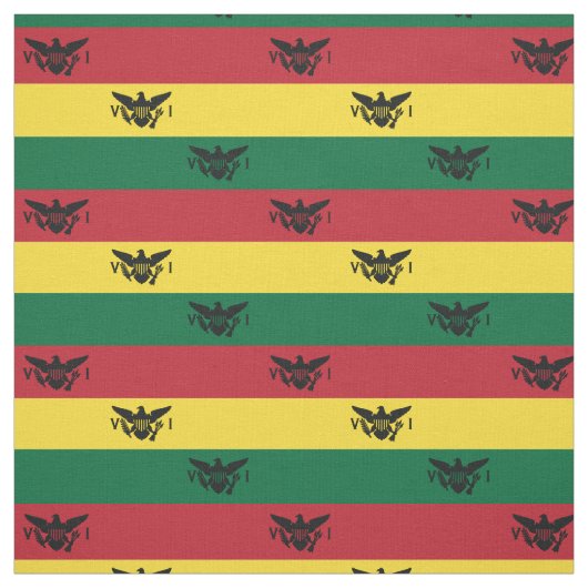 米国ヴァージン諸島国旗（小） |赤い黄 ファブリック (見本)