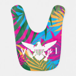 米国ヴァージン諸島国旗、熱帯抽象芸術 ベビービブ