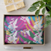 米国ヴァージン諸島国旗、熱帯抽象芸術 薄葉紙 (ギフト)