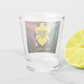 米国ヴァージン諸島国旗 |緑の黄色（赤） ショットグラス (裏面)