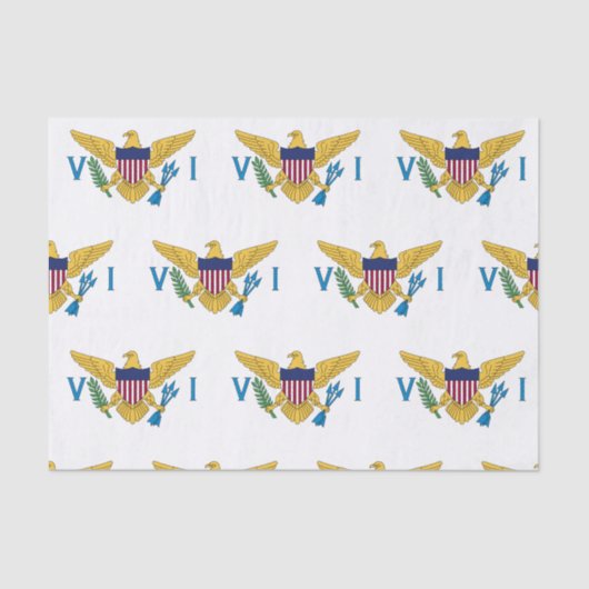 米国ヴァージン諸島国旗 薄葉紙 (正面)