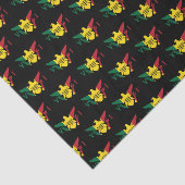 米国ヴァージン諸島国旗 |赤黄緑黒 薄葉紙 (詳細)