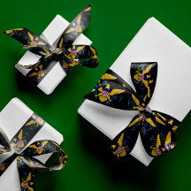 米国ヴァージン諸島国旗、黒 – 1.5インチ幅