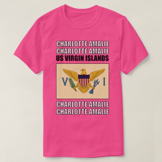 米国ヴァージン諸島国旗 Tシャツ (デザイン正面)