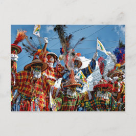 米国ヴァージン諸島国旗Mocko Jumbies USVI ポストカード