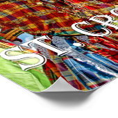 米国ヴァージン諸島国旗Moko Jumbies St. Croix VI ポスター (角)