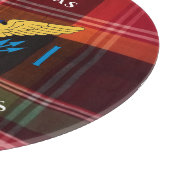 米国ヴァージン諸島国旗St.Thomas USVI Madras カッティングボード (角)