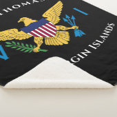米国ヴァージン諸島国旗St.Thomas USVI Tropical シェルパブランケット (3/4)