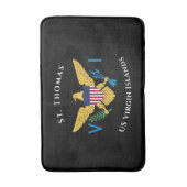 米国ヴァージン諸島国旗St.Thomas USVI Tropical バスマット (正面縦)