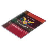 米国ヴァージン諸島国旗USVIセントクロワマドラス ノートブック (左側)