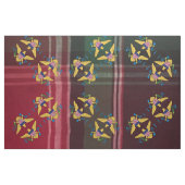 米国ヴァージン諸島国旗USVIマドラスプレイド ファブリック (ファットクウォーター)