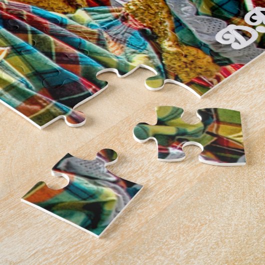 米国ヴァージン諸島旗,モコジャンビスセントクロワ ジグソーパズル (側面)