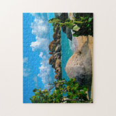 米国ヴァージン諸島沿岸のシーン。 ジグソーパズル (縦)