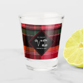 米国ヴァージン諸島聖クロワUSVIマドラスプレイド ショットグラス (正面)