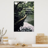 米国ヴァージン諸島雨林クレークダムUSVI ポスター (キッチン)