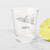 米国ヴァージン諸島，クルーズ，セントクロワ ショットグラス (裏面)