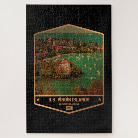 米国ヴァージン諸島 ジグソーパズル (縦)