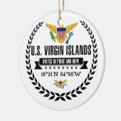 米国ヴァージン諸島 セラミックオーナメント (左)