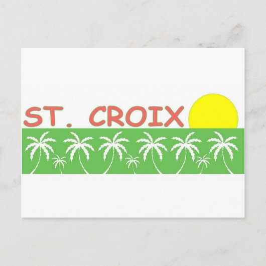 米国ヴァージン諸島，セントクロワ ポストカード (正面)