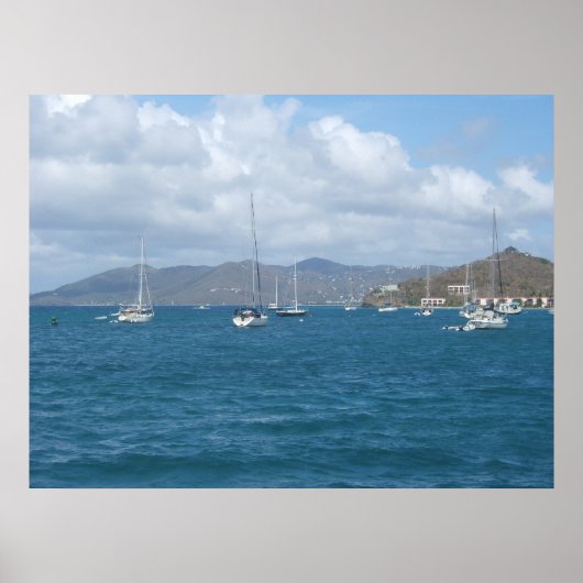 米国ヴァージン諸島，セントジョン ポスター (正面)