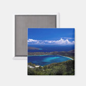 米国ヴァージン諸島,セントトーマス島,マジェンズベイ マグネット (正面/裏面)