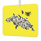 米国ヴァージン諸島，セントトーマス |黄色 カーエアーフレッシュナー (左)