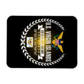 米国ヴァージン諸島 マグネット (横)