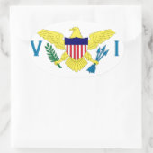 米国ヴァージン諸島 楕円形シール (バッグ)