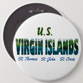 米国ヴァージン諸島 缶バッジ (正面&裏面)