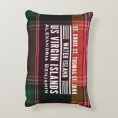 米国ヴァージン諸島US VIマドラズパーソナライゼーション アクセントクッション (裏面(縦))