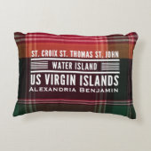 米国ヴァージン諸島US VIマドラズパーソナライゼーション アクセントクッション (裏面)