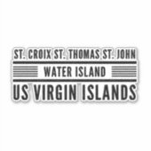 米国ヴァージン諸島USVIトロピカリブのカル シール (正面)