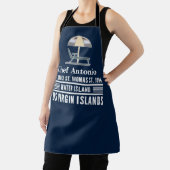 米国ヴァージン諸島USVIパーソナライズカリブの済み エプロン (インサイチュ)