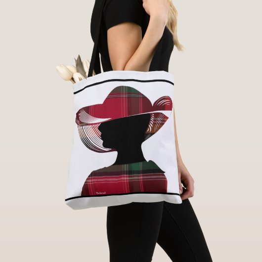 米国ヴァージン諸島USVIマドラスパターンパーソナライズ トートバッグ (クローズアップ)