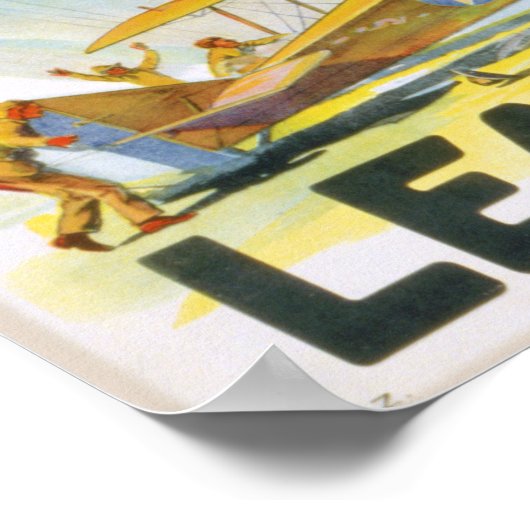 米国ヴィンテージが航空業務で稼学得したポスターに参加 ポスター (角)