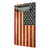 米国ヴィンテージグランジ国旗 ミニクリップボード (アングル2)