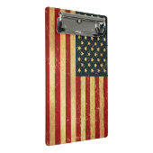 米国ヴィンテージグランジ国旗 ミニクリップボード (アングル)