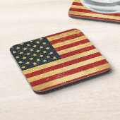 米国ヴィンテージグランジ旗コースター コースター (左側)