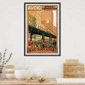 米国ヴィンテージシカゴ – ポスター (キッチン)