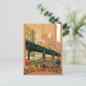 米国ヴィンテージシカゴ –  ポストカード (スタンド正面)