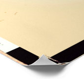 米国ヴィンテージスタイルの地図 ポスター (角)