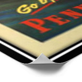 米国ヴィンテージフロリダ – ポスター (角)