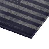 米国ヴィンテージブルーグランジアメリカン国旗 カッティングボード (角)